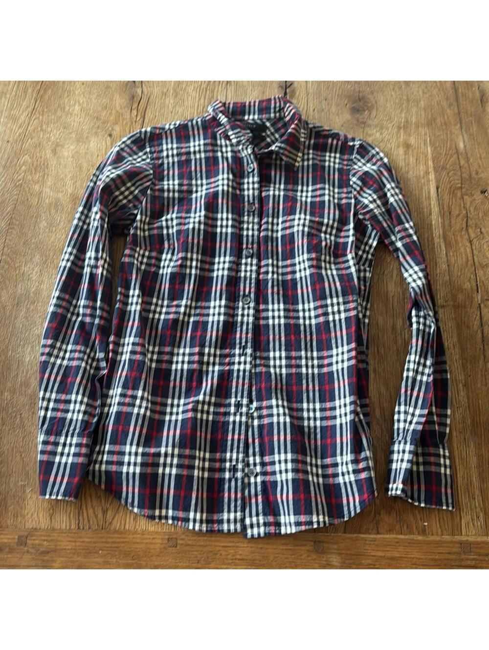J.Crew plaid button down size 0 Petite